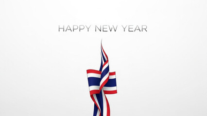 Obraz premium Happy New Year 2026 UK Flag Minimal Vector Design