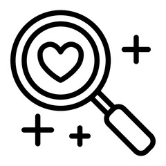 This Search icon is suitable for Dating App.