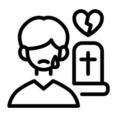 This Widower icon is suitable for Dating App.
