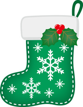 クリスマスソックスのイラスト012