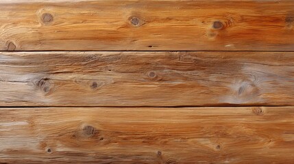 Naklejka premium Close-Up View of Natural Rustic Wooden Planks with Visible Texture, Grain, and Knots, Suitable for Backgrounds and Design Projects