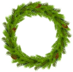 plain christmas wreath
