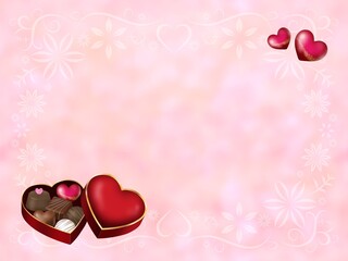 バレンタインの背景　B-2