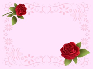 バラの背景　A-2