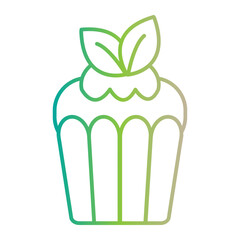 Pastry with Leaves Icon