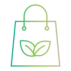 eco shopping bag icon