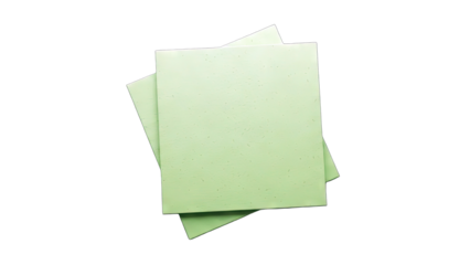 Green Square Tiles Overlapping on White Background