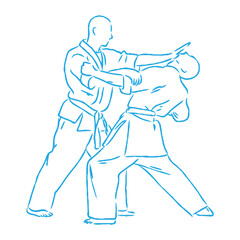 karate, karate vector sketch, karate moves
