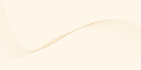 Abstract orange waves on light orange backdrop. vector background eps10