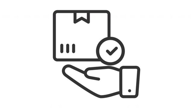 Animated delivered icon
