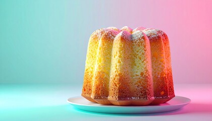 Pandoro Cake - A Sweet Italian Christmas Tradition on a Plate.