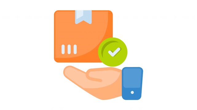 Animated delivered icon