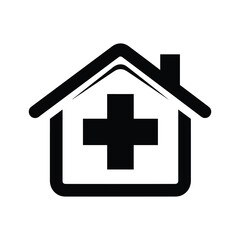 Fototapeta premium Medical facility house logo design