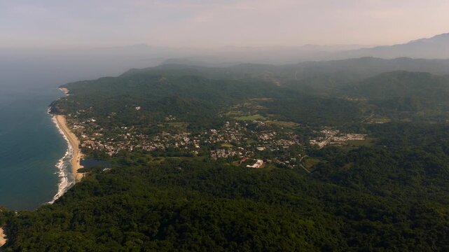 Wide Shot of San Pancho - Mexico