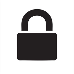 padlock icon vector illustration