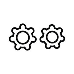 Simple gear icon design