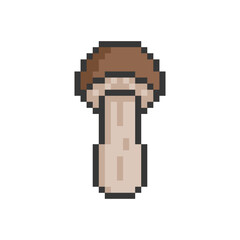 mushroom plant retro pixel art