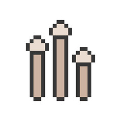 mushroom plant retro pixel art