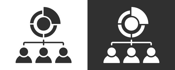 Segmentation Icon Set Vector Collection Isolated In Black And White