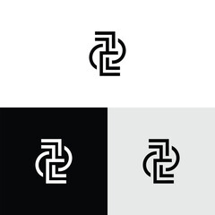 z initial monogram vector icon illustration