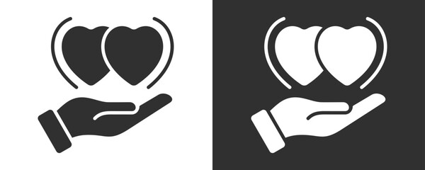 Respect Icon Set Vector Collection Isolated In Black And White