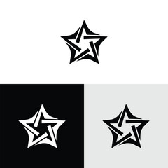 Star logo vector icon template illustration 