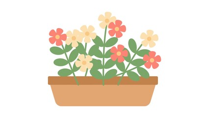 Colorful Flowers of Different Types and Colors | Floral Variety Background | Beautiful Nature Illustration
