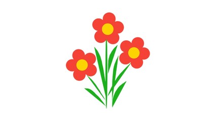 Colorful Flowers of Different Types and Colors | Floral Variety Background | Beautiful Nature Illustration