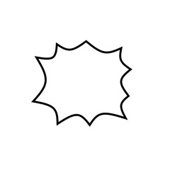 Blank comic speech bubbles  