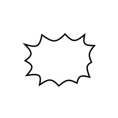 Blank comic speech bubbles  