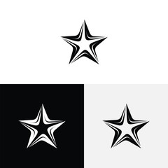 Star logo vector icon template illustration