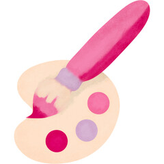 brush and palette