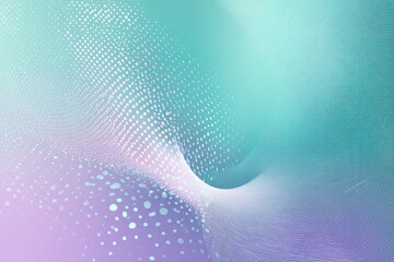 Obraz premium Abstract, wavy design with a dotted pattern, in hues of teal, blue, and purple