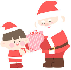 Christmas Santa character illustration