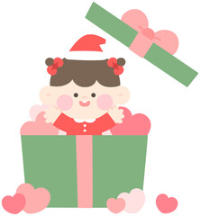 Christmas Little Santa Character Illustration