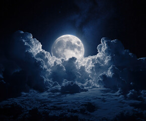 Night Sky created with Generative AI Technology, ai, generative