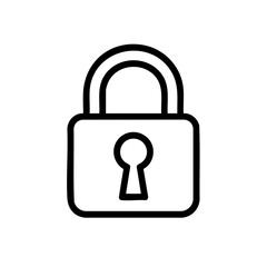 lock_cybersecurity_minimalist_icon_vector