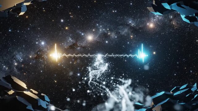 Celestial connection cosmic heartbeat echoes across space