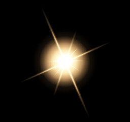 Glowing shine transparent light effect, White glowing light explosion effect. PNG ideal for realistic photo flare with shine ray glow, Sun flash with warm rays, and spotlight.