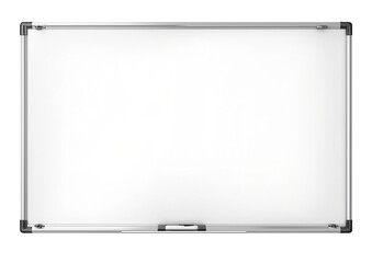 Rectangle dry-erase whiteboard isolated on a white background