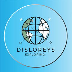 Disloreys Exploring - Modern Travel Brand Icon