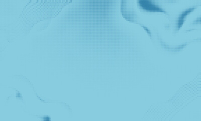 Obraz premium Blue dot line abstract wave background