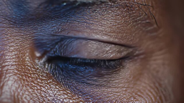 A close up shot of an individuals eye reveals a surprising reflection on the iris, mirroring a sleek computer screen or perhaps a cell phone, thoughtfully capturing the intricate intersection of.