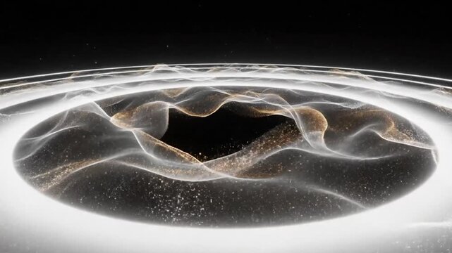 Cosmic vortex of particles and light