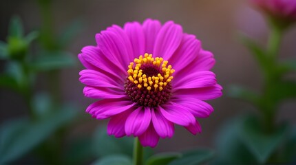 Fototapeta premium Purple zinnia flowers are blooming beautifully