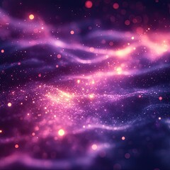 Fototapeta premium Glowing Purple Gradient with Bright Luminous Spots