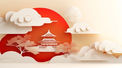 Background of Traditional Chinese Festival Themes