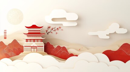 Background of Traditional Chinese Festival Themes