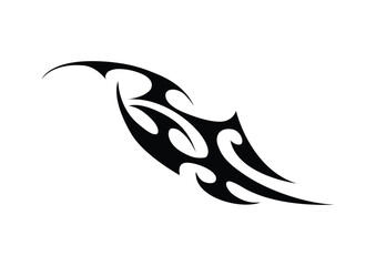 Tribal Wing Shape Vector Ornament