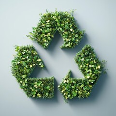 Renewable resource icon surrounded by green leaves